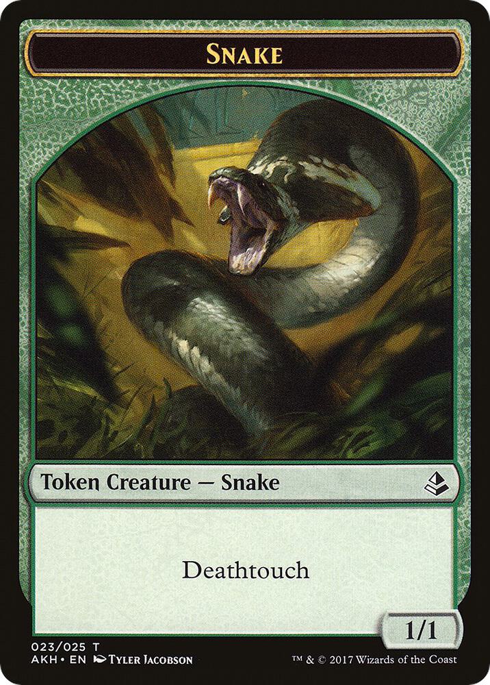Aven Initiate // Snake Double-Sided Token (Back)
