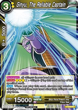 Ginyu, The Reliable Captain (Non-Foil Version)