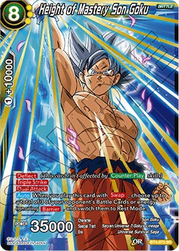 Height of Mastery Son Goku