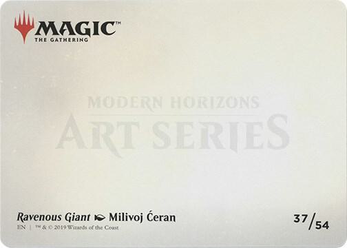 Ravenous Giant (Art Series) (Back)