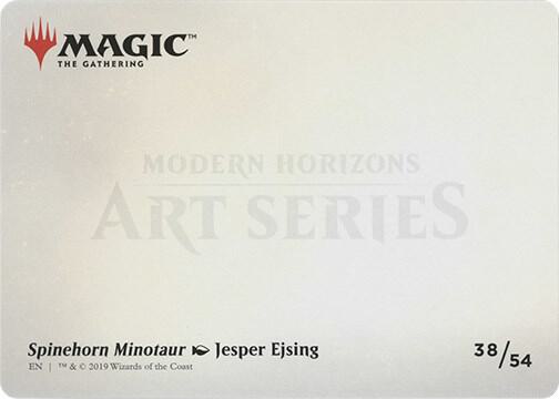 Spinehorn Minotaur (Art Series) (Back)