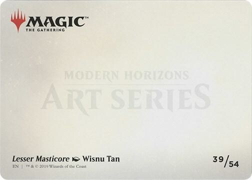 Lesser Masticore (Art Series) (Back)