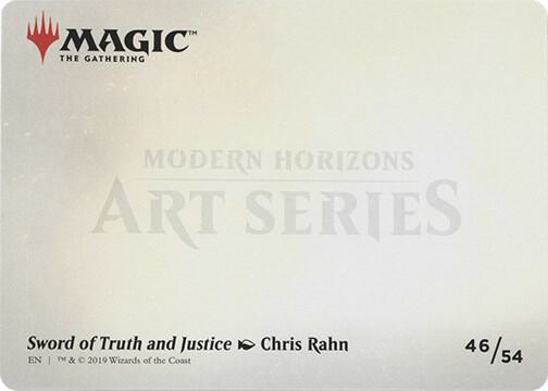Sword of Truth and Justice (Art Series) (Back)