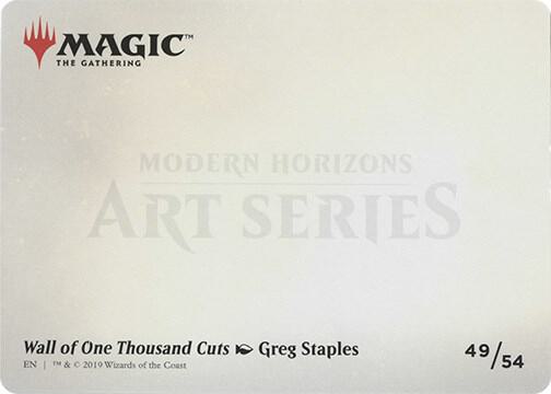 Wall of One Thousand Cuts (Art Series) (Back)