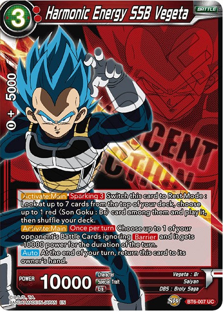 Harmonic Energy SSB Vegeta