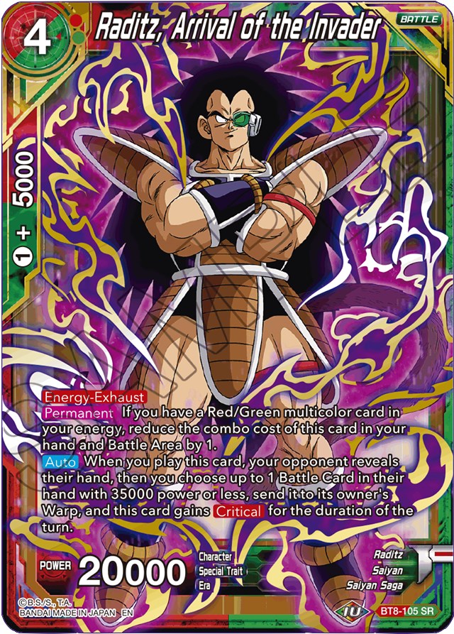 Raditz, Arrival of the Invader