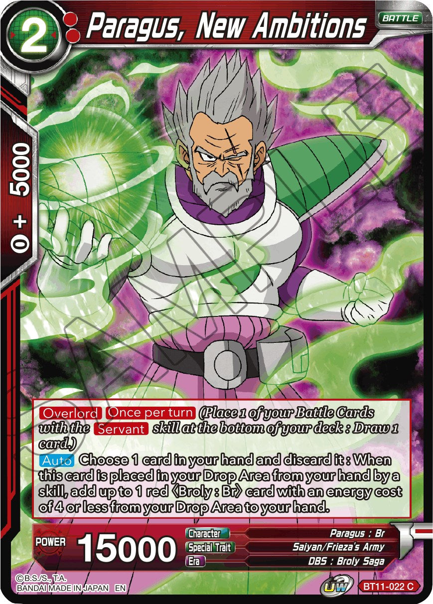 Paragus, New Ambitions