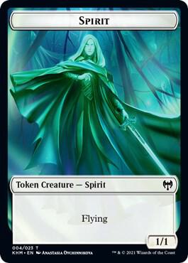 Human Warrior // Spirit Double-Sided Token (Back)