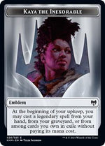 Treasure // Emblem - Kaya the Inexorable Double-Sided Token (Back)