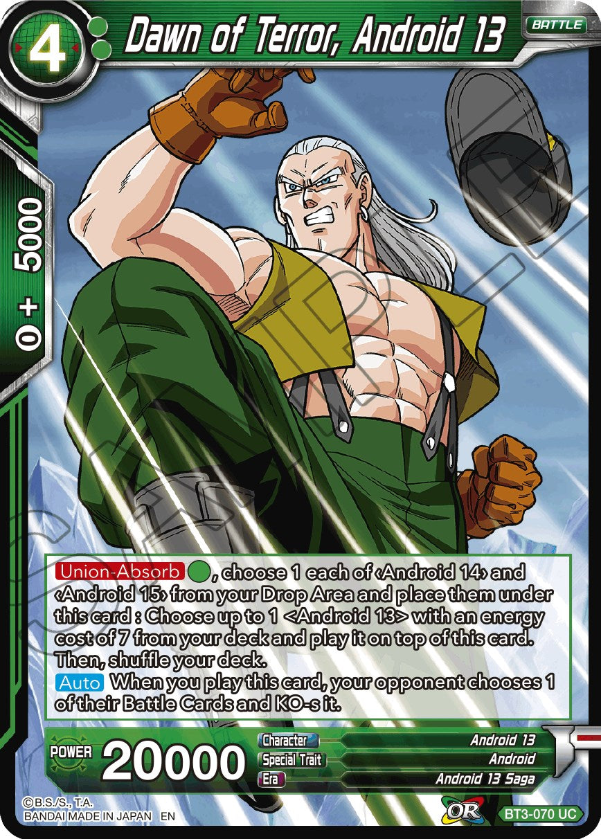 Dawn of Terror, Android 13 (Reprint)