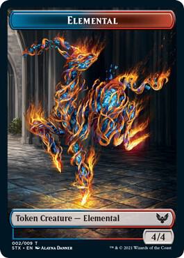 Drake // Elemental Double-sided Token (Back)