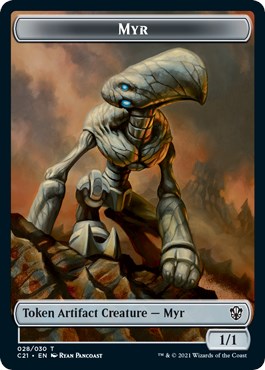 Myr // Treasure Double-Sided Token