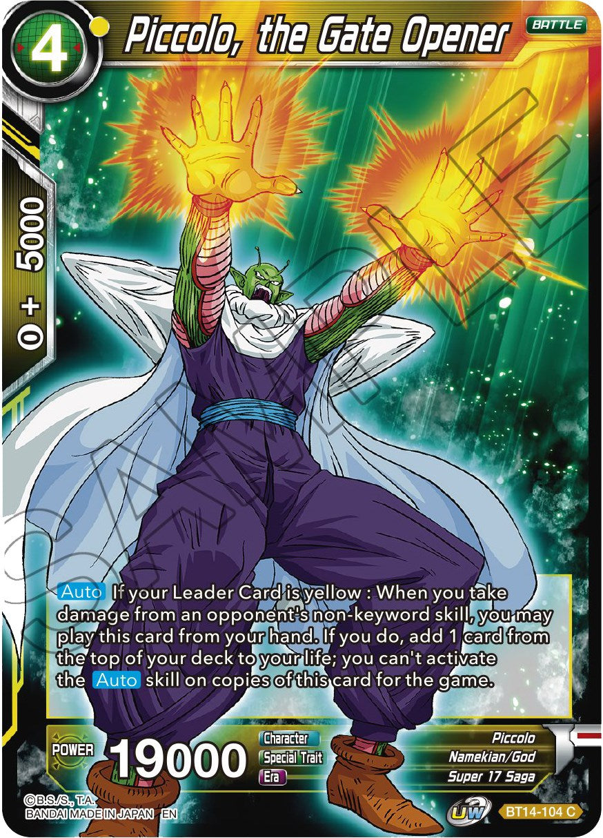 Piccolo, the Gate Opener
