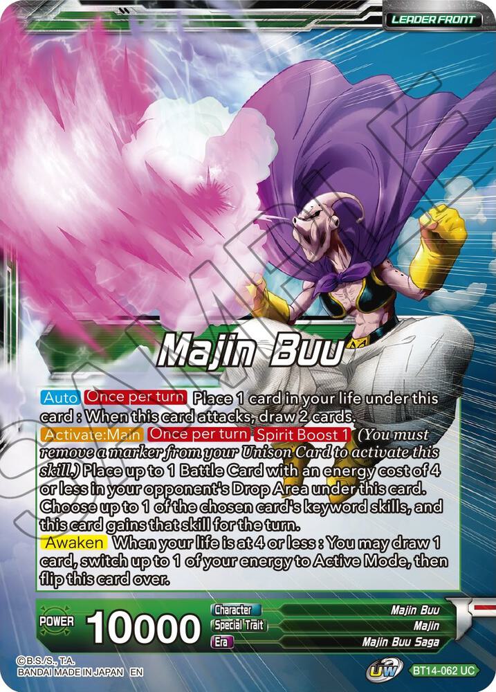 Majin Buu // Majin Buu, Unadulterated Might (Back)