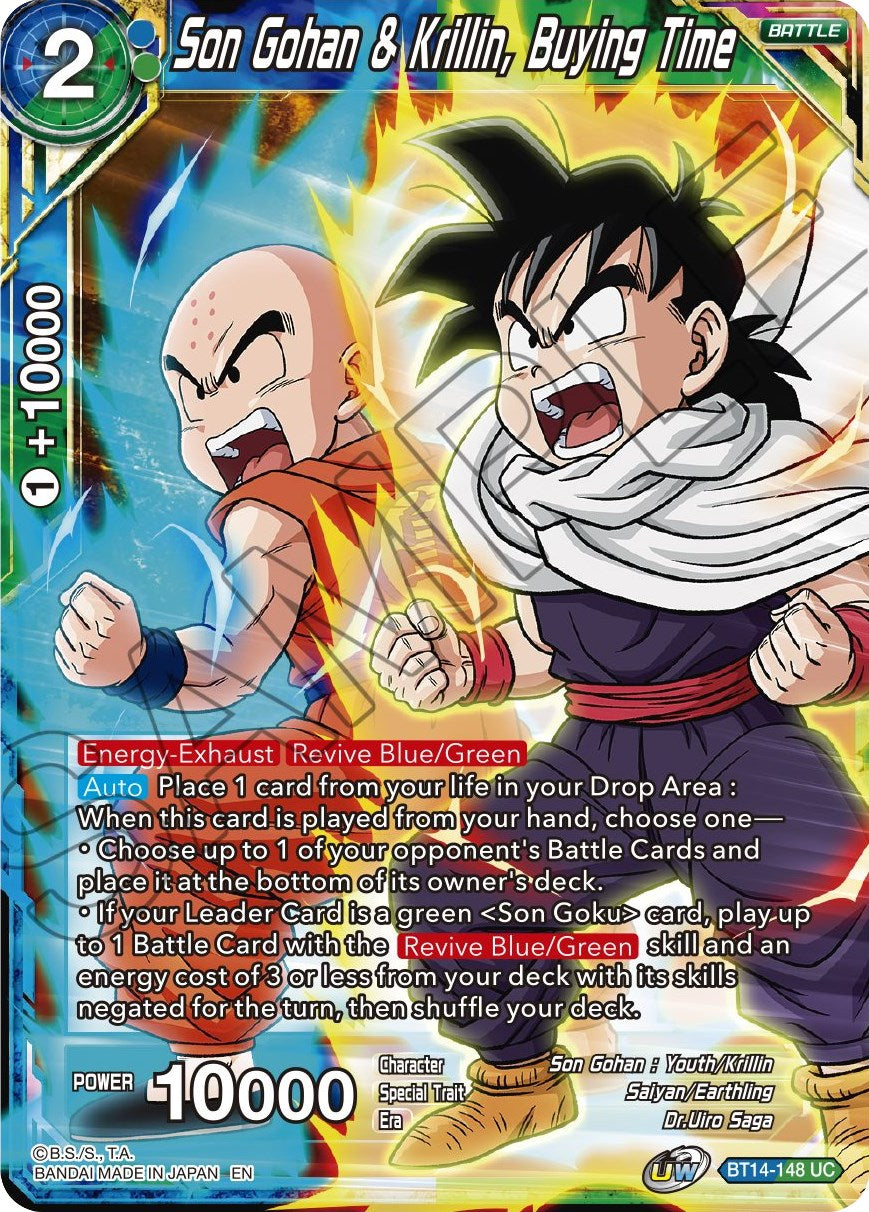 Son Gohan & Krillin, Buying Time