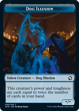 Dog Illusion // Guenhwyvar Double-Sided Token
