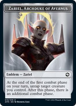 Treasure // Emblem - Zariel, Archduke of Avernus Double-Sided Token (Back)