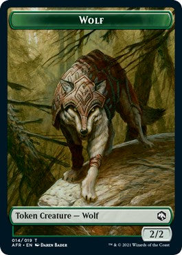Wolf // Emblem - Lolth, Spider Queen Double-Sided Token