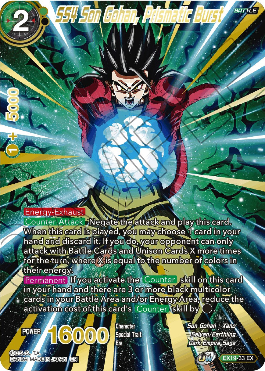 SS4 Son Gohan, Prismatic Burst