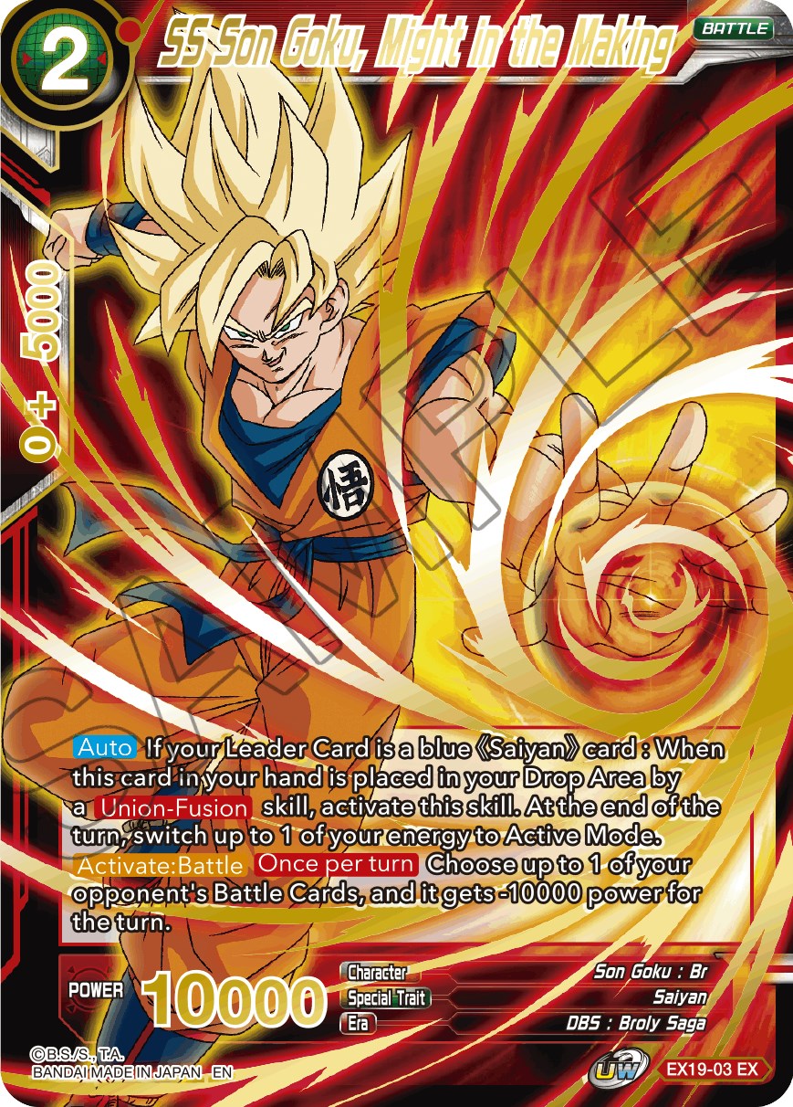 SS Son Goku, Might in the Making