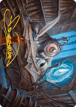 Unblinking Observer Art Card (Gold-Stamped Signature)
