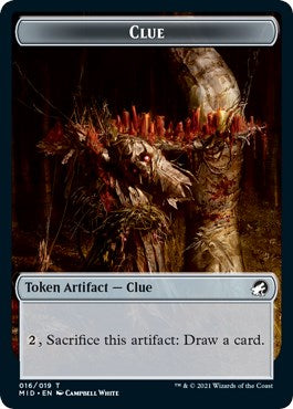 Clue // Treefolk Double-Sided Token