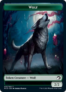 Wolf // Treefolk Double-Sided Token