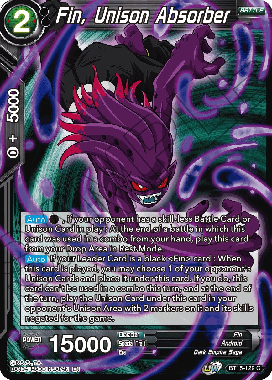 Fin, Unison Absorber
