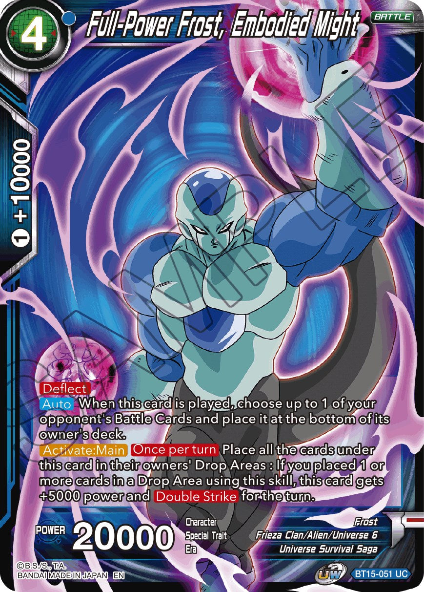 Full-Power Frost, Embodied Might