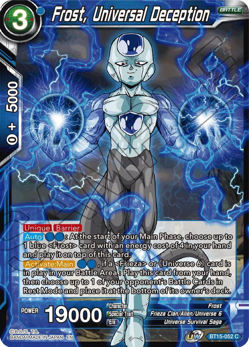 Frost, Universal Deception