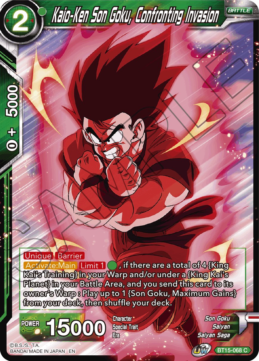 Kaio-Ken Son Goku, Confronting Invasion