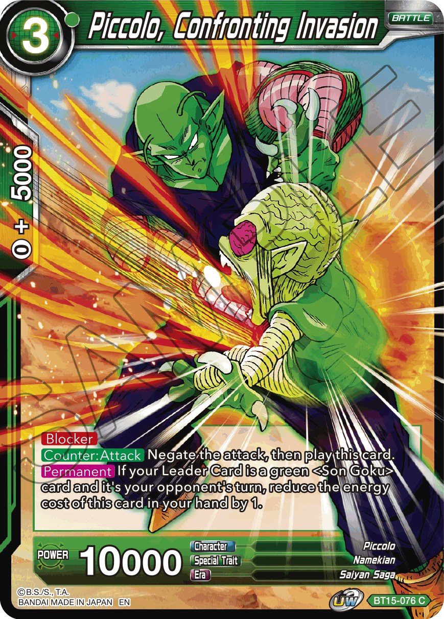 Piccolo, Confronting Invasion