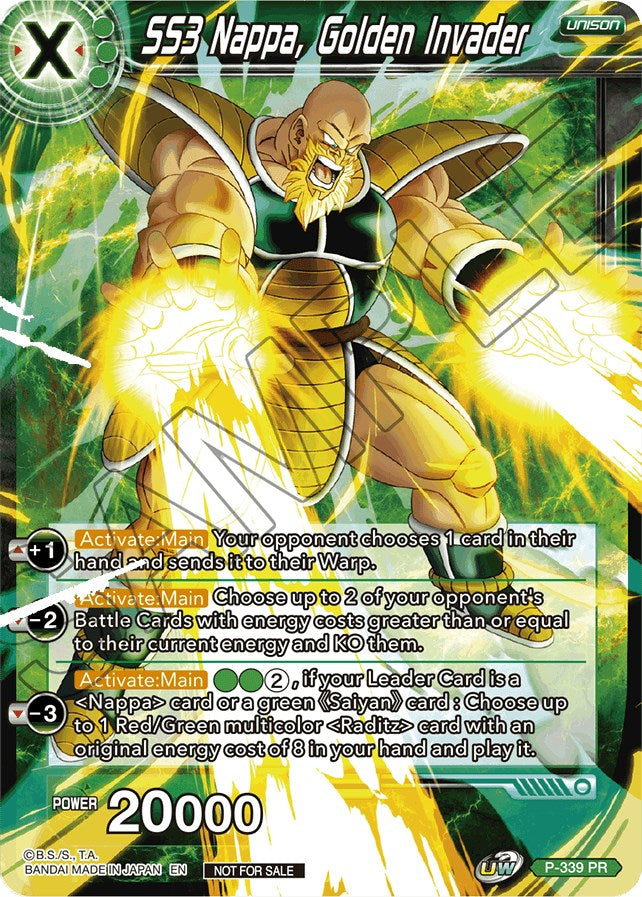 SS3 Nappa, Golden Invader