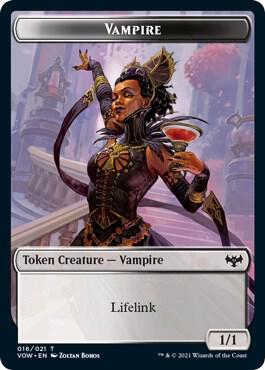 Human (001) // Vampire (016) Double-Sided Token (Back)