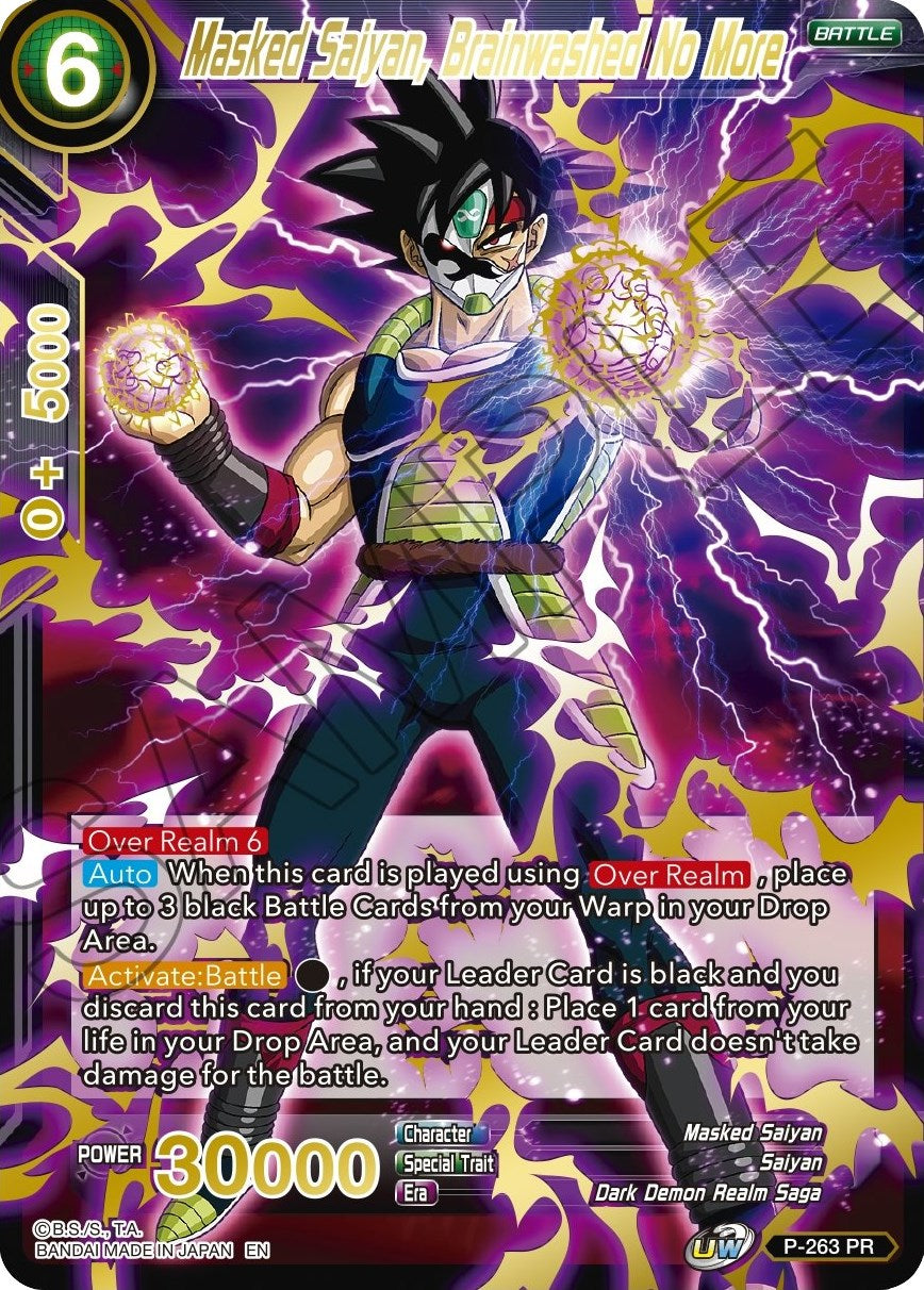 Masked Saiyan, Brainwashed No More (Gold Stamped)