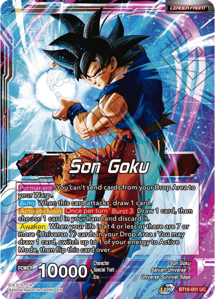 Son Goku // Son Goku, Supreme Warrior (Back)