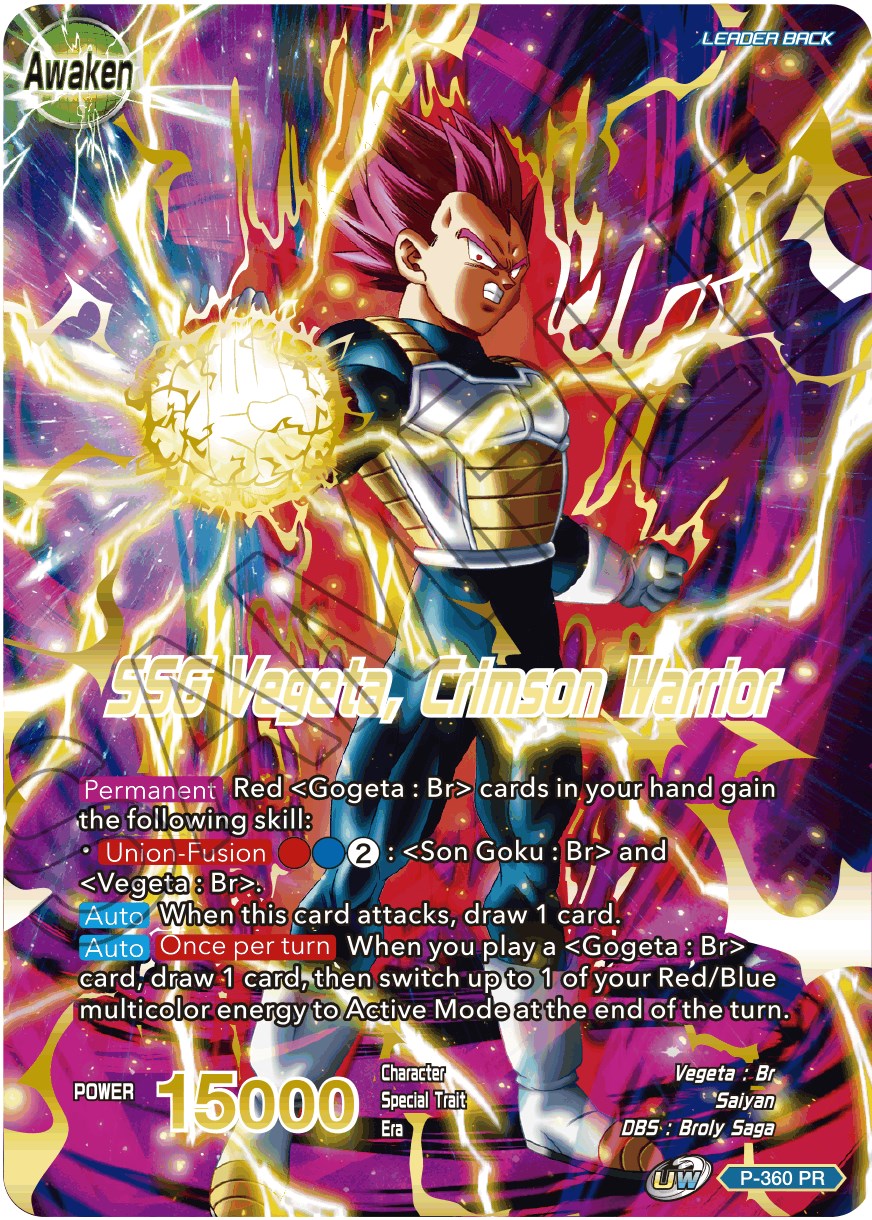 Vegeta // SSG Vegeta, Crimson Warrior (Gold Stamped)