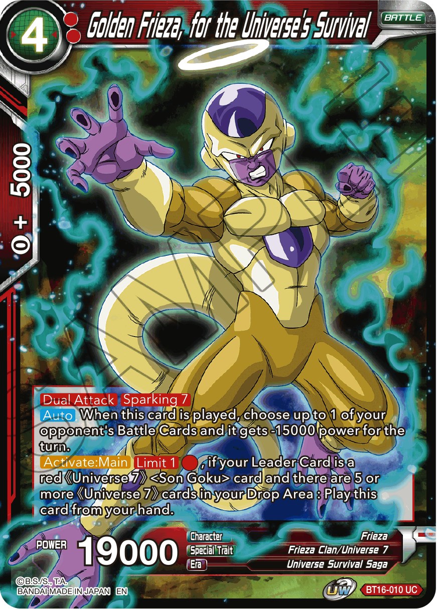 Golden Frieza, for the Universe's Survival