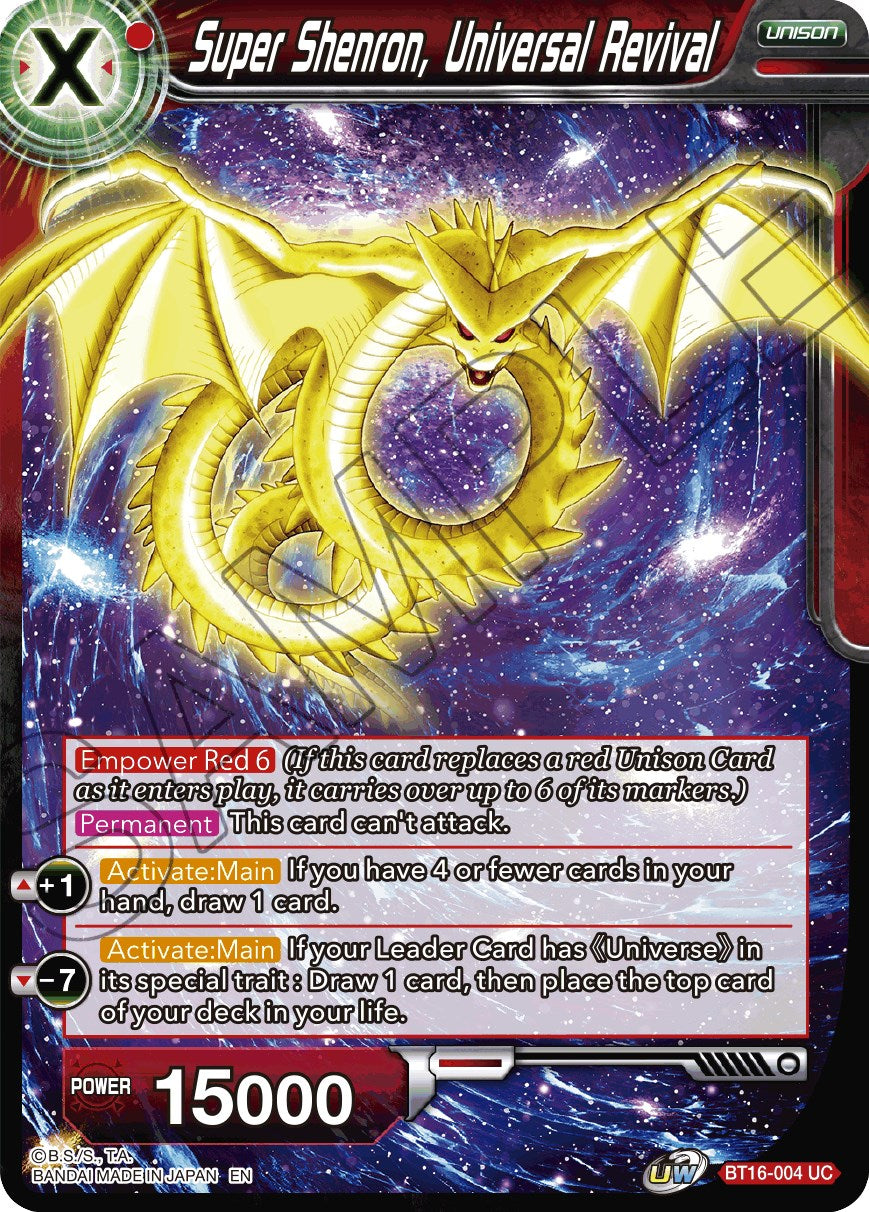 Super Shenron, Universal Revival