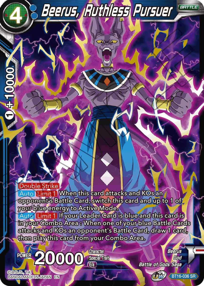 Beerus, Ruthless Pursuer