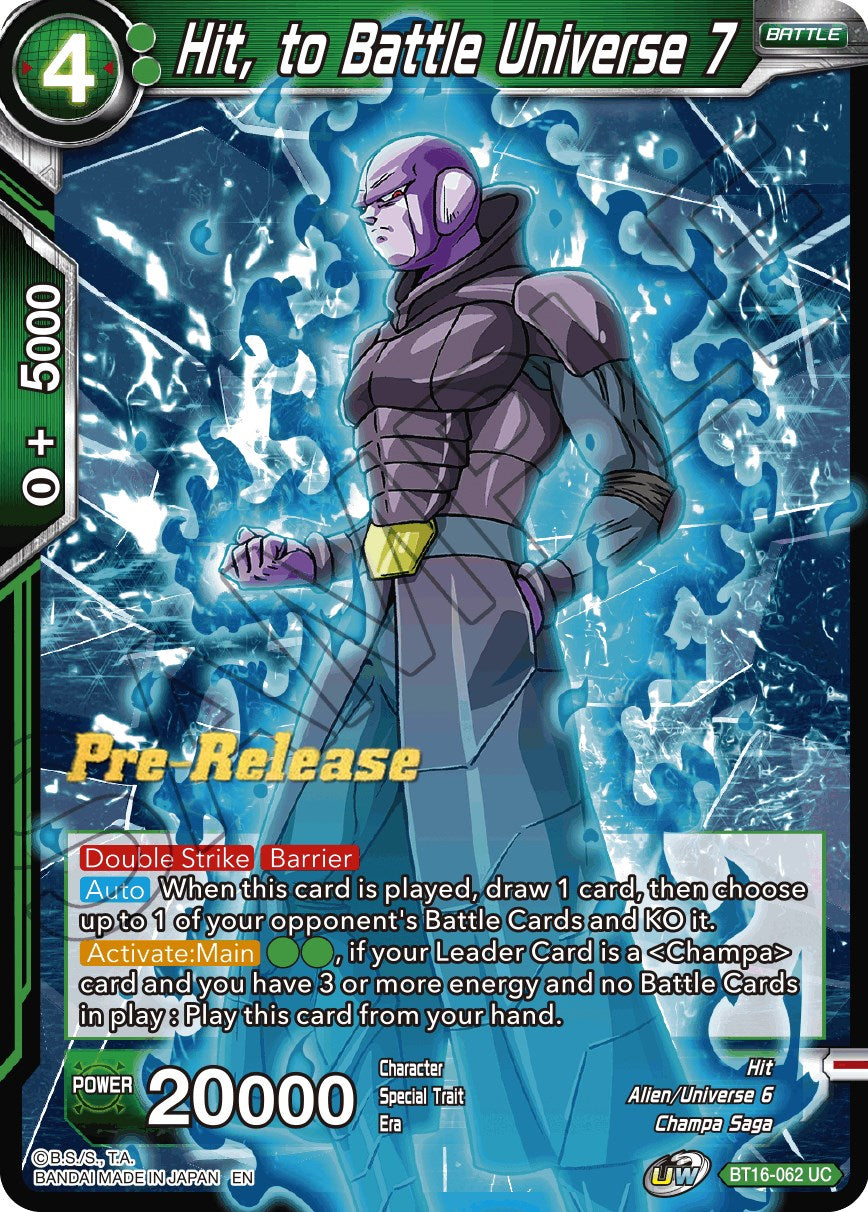 Hit, to Battle Universe 7