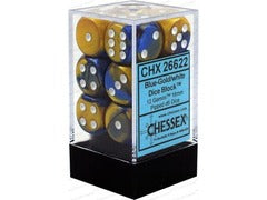 12 Dice Blue-Gold/White CHX 26622