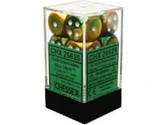 12 Dice Gold-Green/White CHX 26625