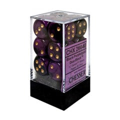 12 Dice Black-Purple/Gold CHX 26640