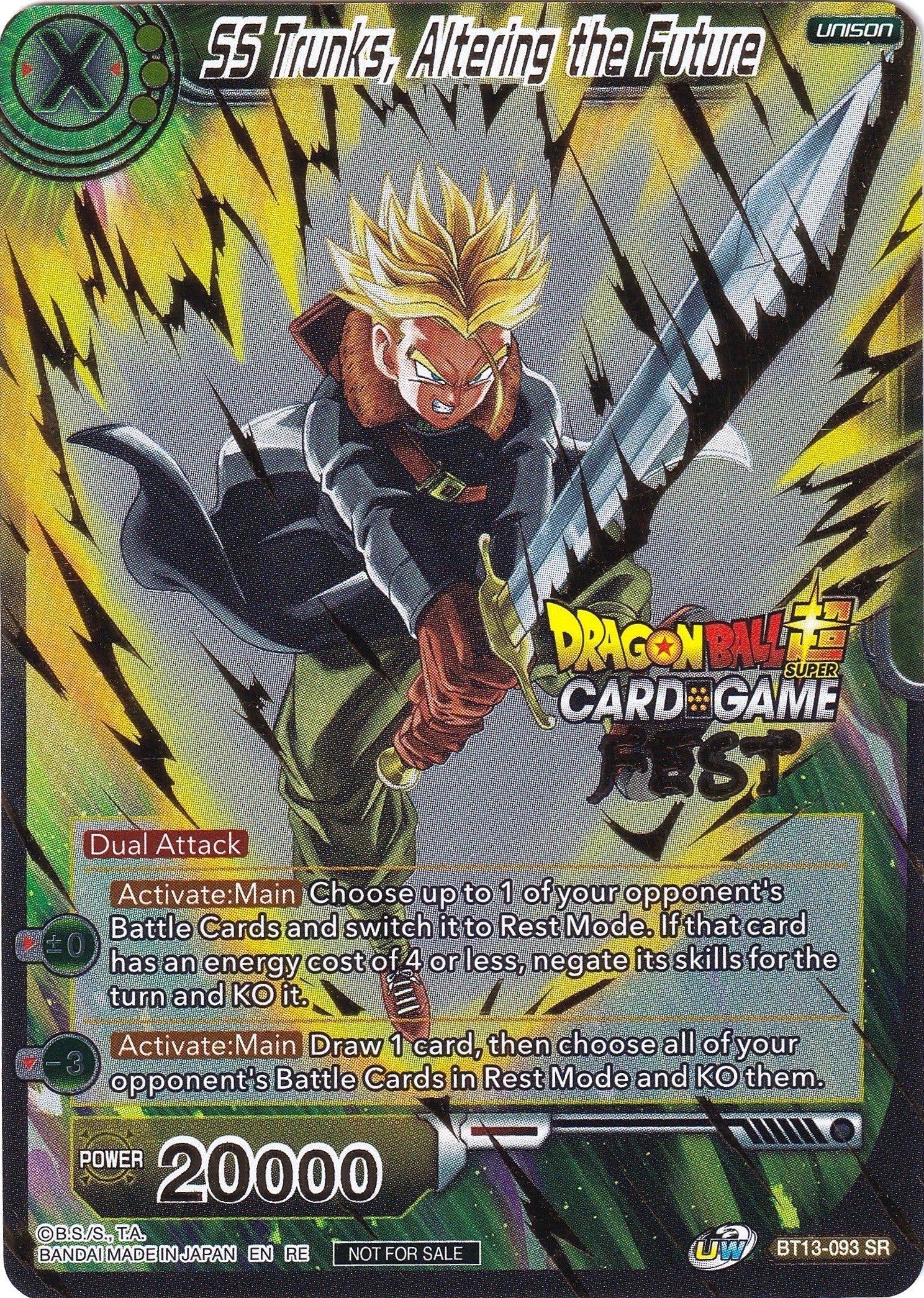 SS Trunks, Altering the Future (Card Game Fest 2022)