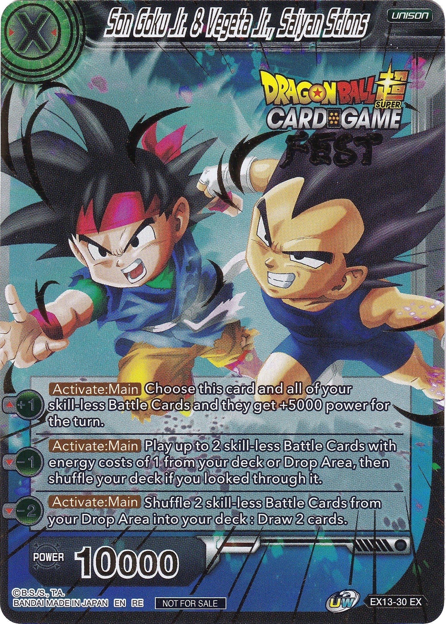 Son Goku Jr. & Vegeta Jr., Saiyan Scions (Card Game Fest 2022)