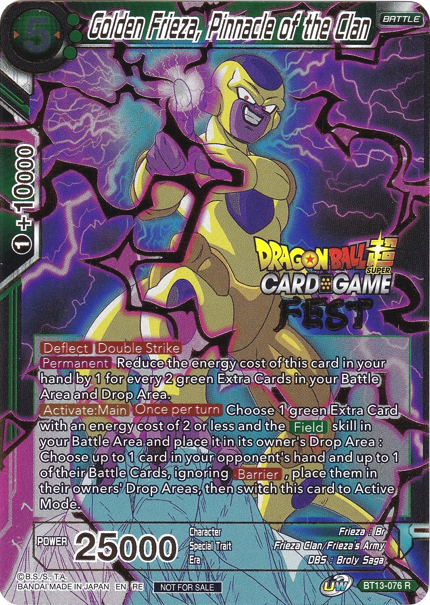 Golden Frieza, Pinnacle of the Clan (Card Game Fest 2022)