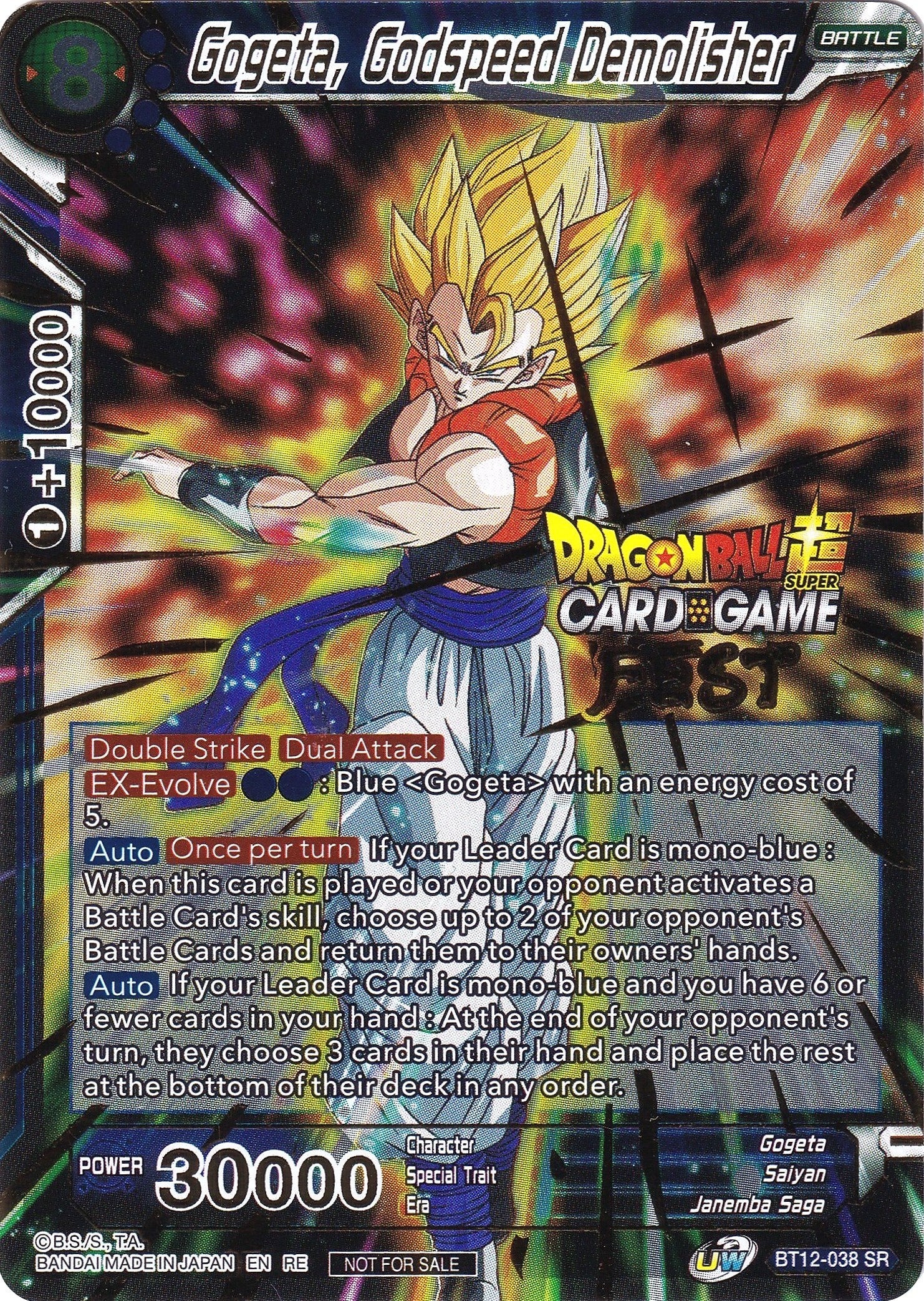 Gogeta, Godspeed Demolisher (Card Game Fest 2022)