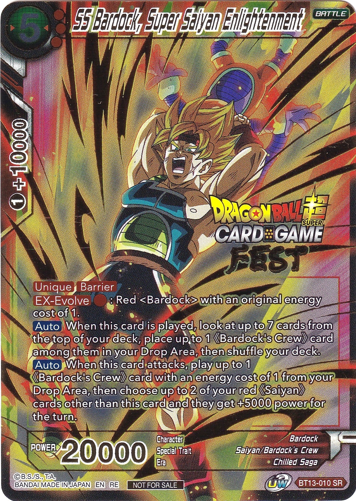 SS Bardock, Super Saiyan Enlightenment (Card Game Fest 2022)