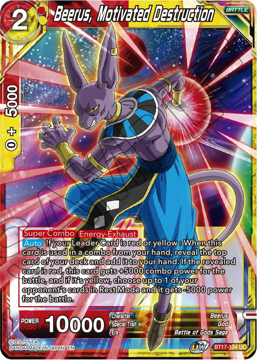 Beerus, Motivated Destruction